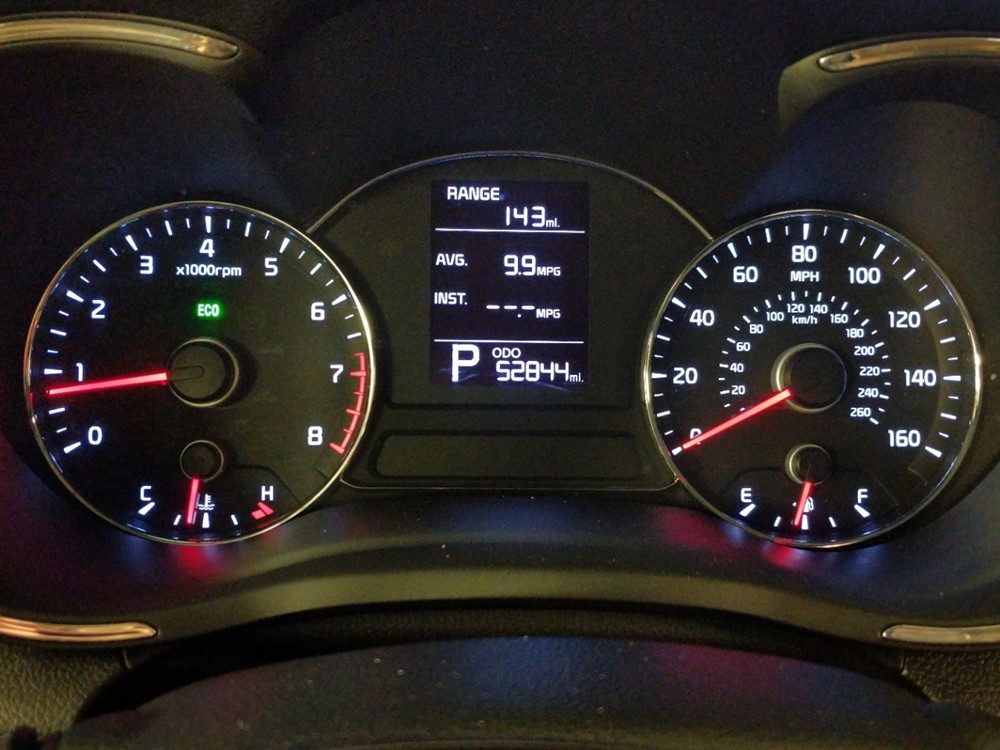 2016 Kia Forte - Odometer Close Up