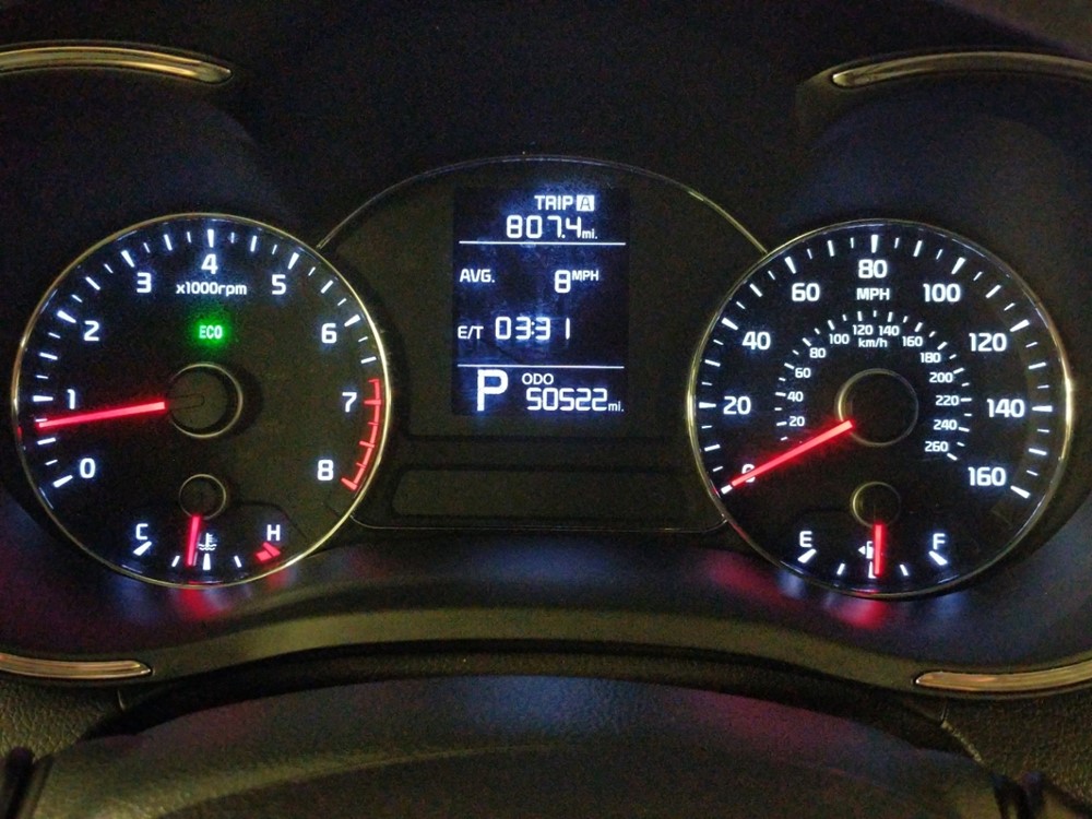 2016 Kia Forte - Odometer Close Up