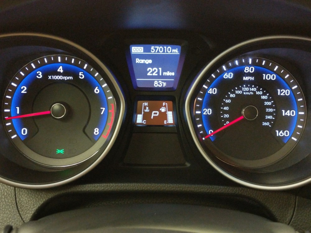 2016 Hyundai Elantra - Odometer Close Up