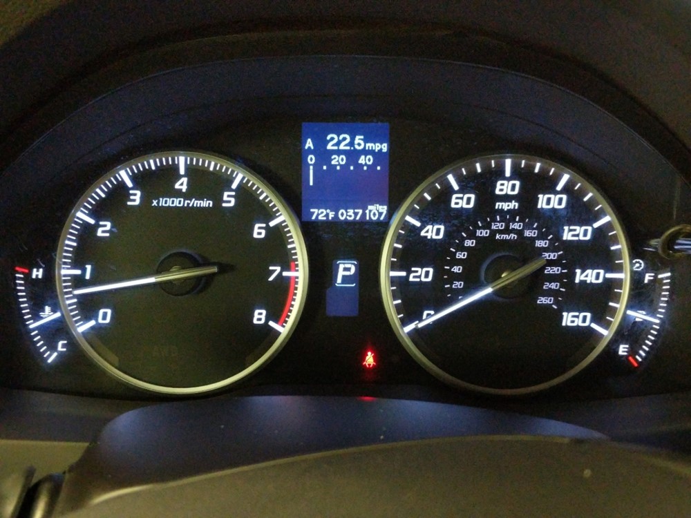 2015 Acura RDX - Odometer Close Up