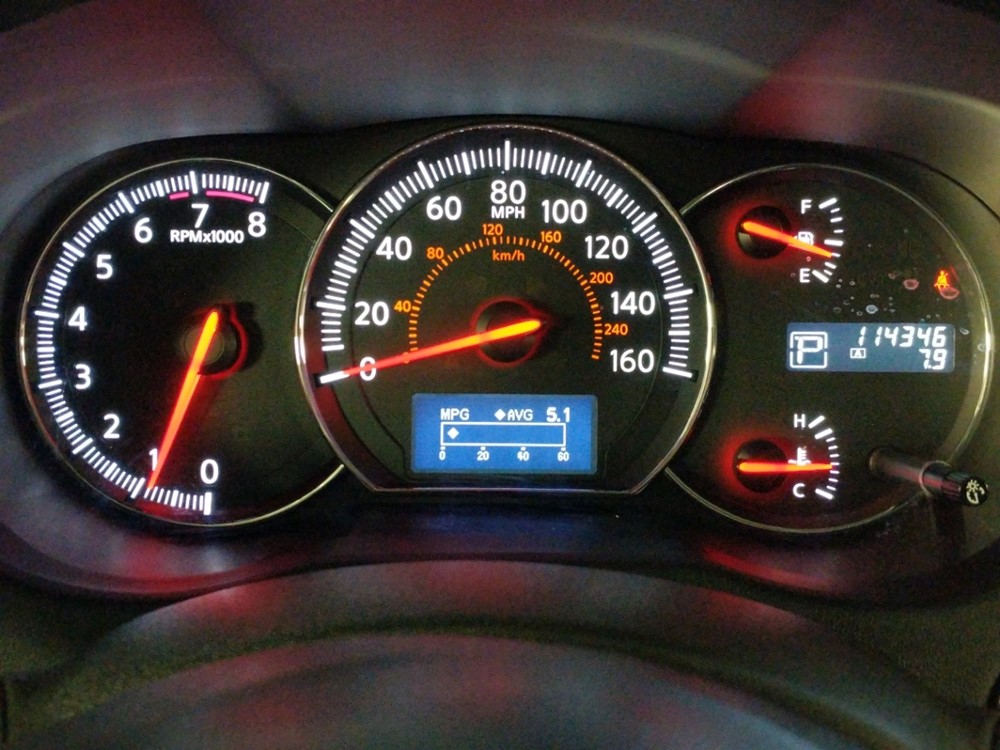 2014 Nissan Maxima - Odometer Close Up