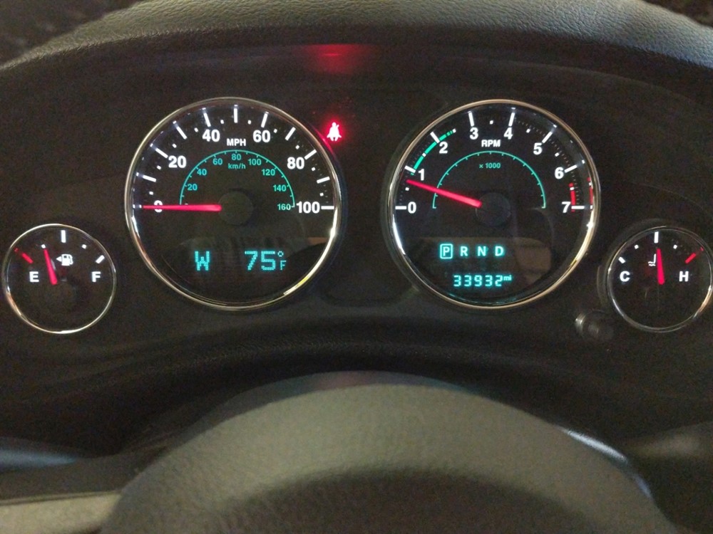 2015 Jeep Wrangler - Odometer Close Up