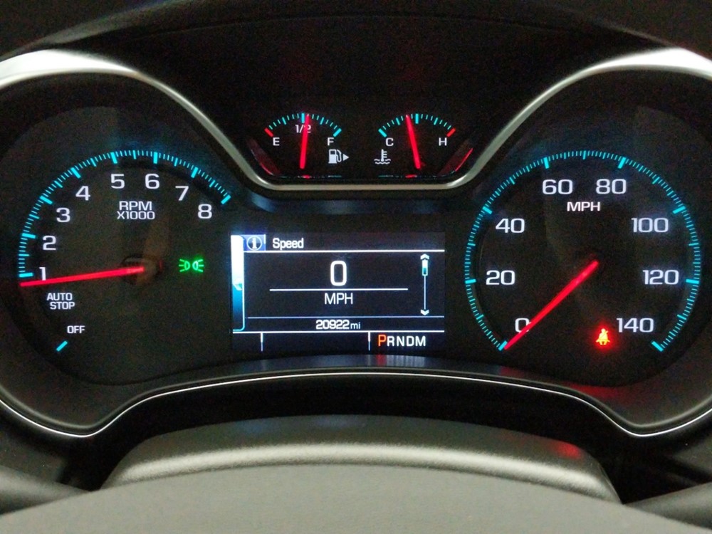 2017 Chevrolet Impala - Odometer Close Up