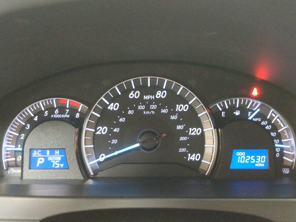 2013 Toyota Camry - Odometer Close Up
