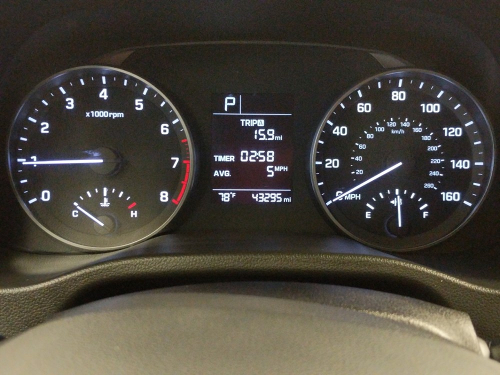 2017 Hyundai Elantra - Odometer Close Up