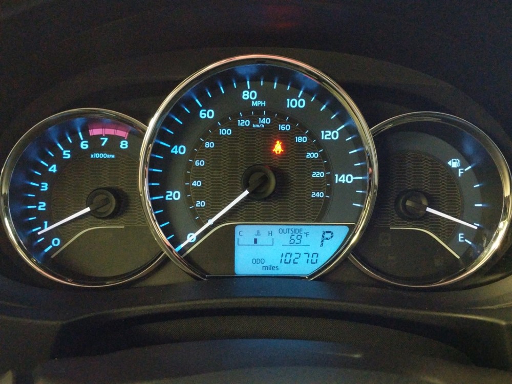 2015 Toyota Corolla - Odometer Close Up