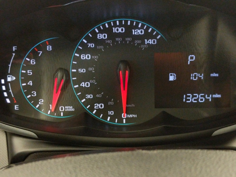 2017 Chevrolet Sonic - Odometer Close Up