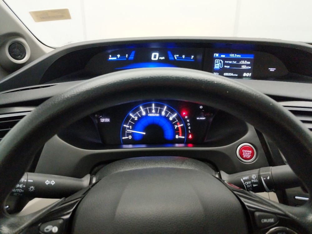 2015 Honda Civic - Odometer Close Up