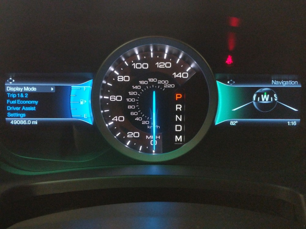 2015 Ford Explorer - Odometer Close Up