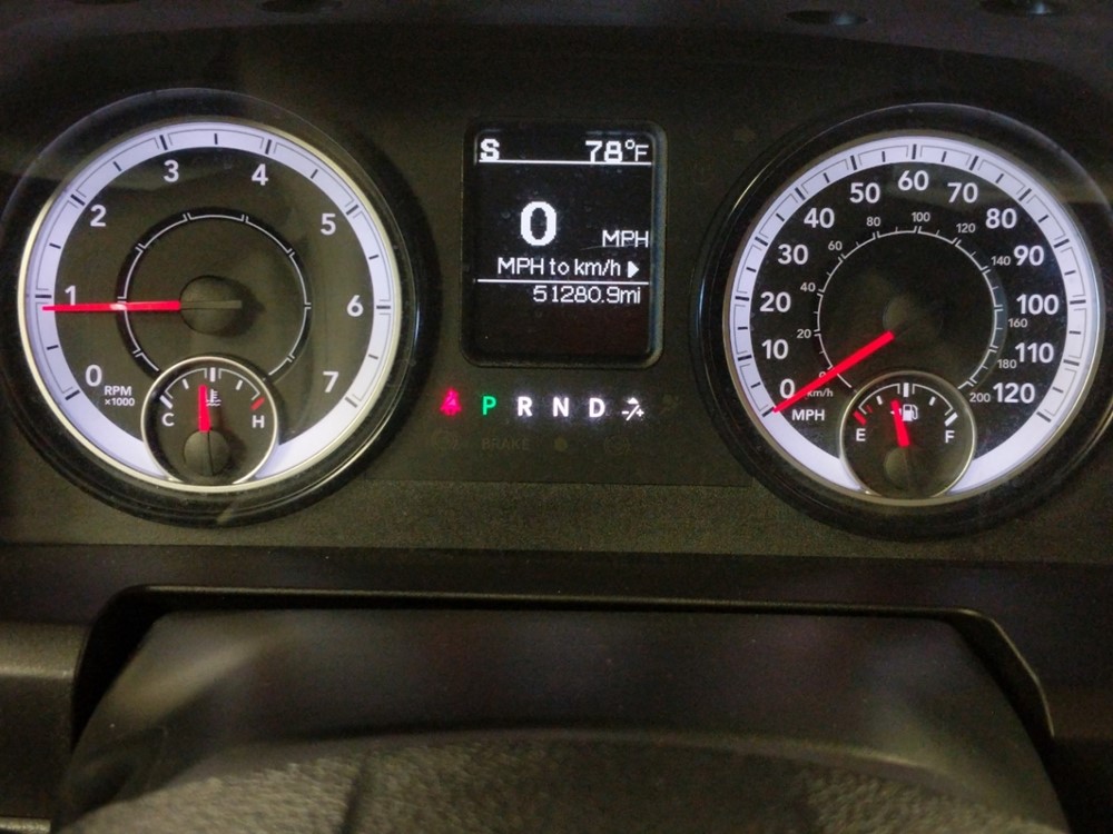 2017 Dodge Ram 1500 - Odometer Close Up