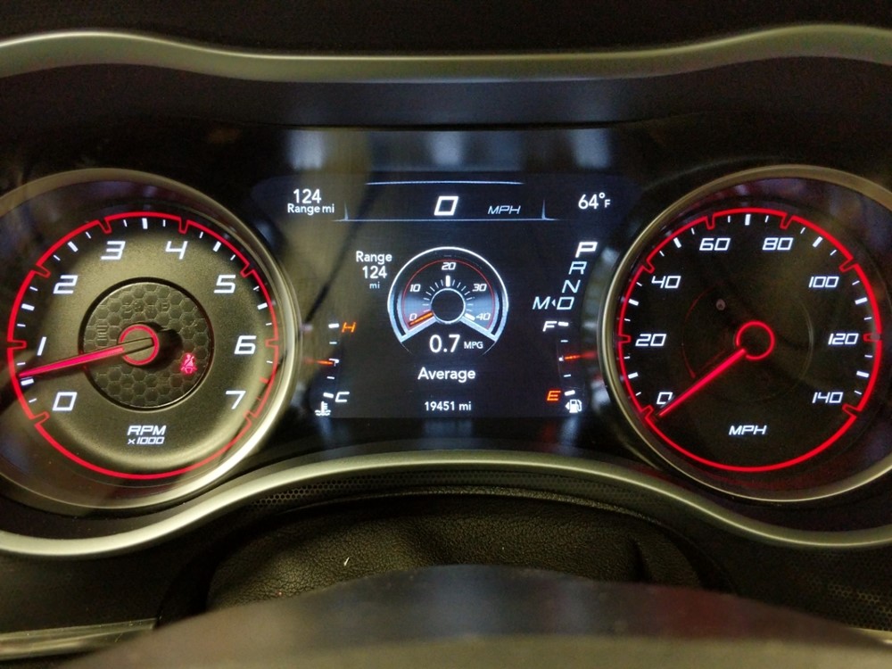 2018 Dodge Charger - Odometer Close Up