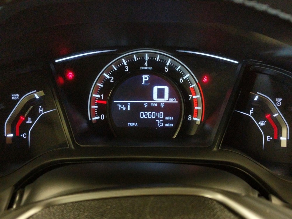 2017 Honda Civic - Odometer Close Up