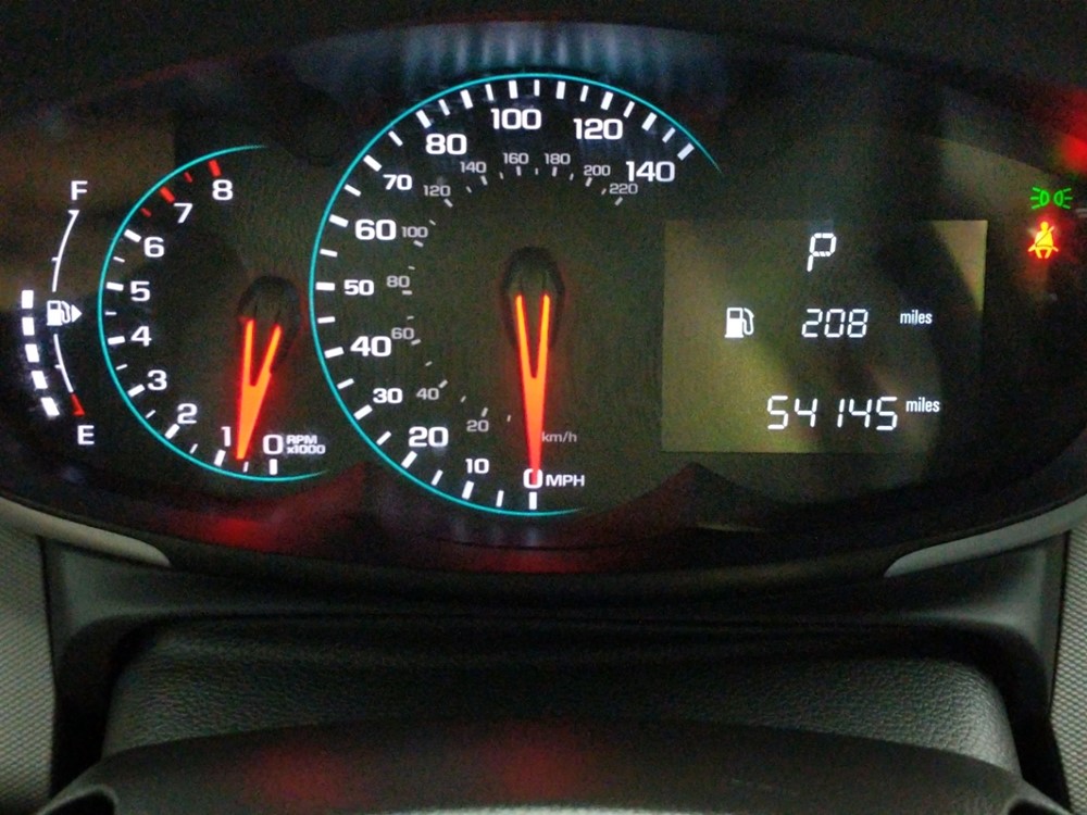 2017 Chevrolet Sonic - Odometer Close Up