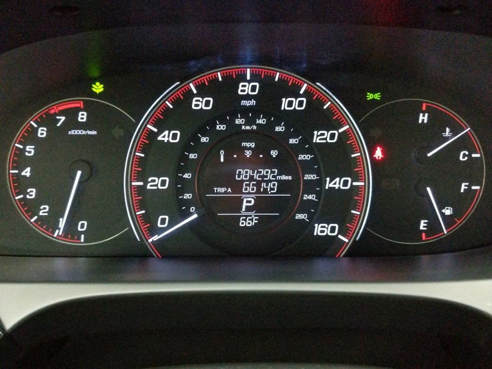 2013 Honda Accord - Odometer Close Up