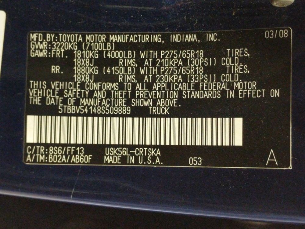 2008 Toyota Tundra Double Cab SR5 6.5 ft for sale in Atlanta ...