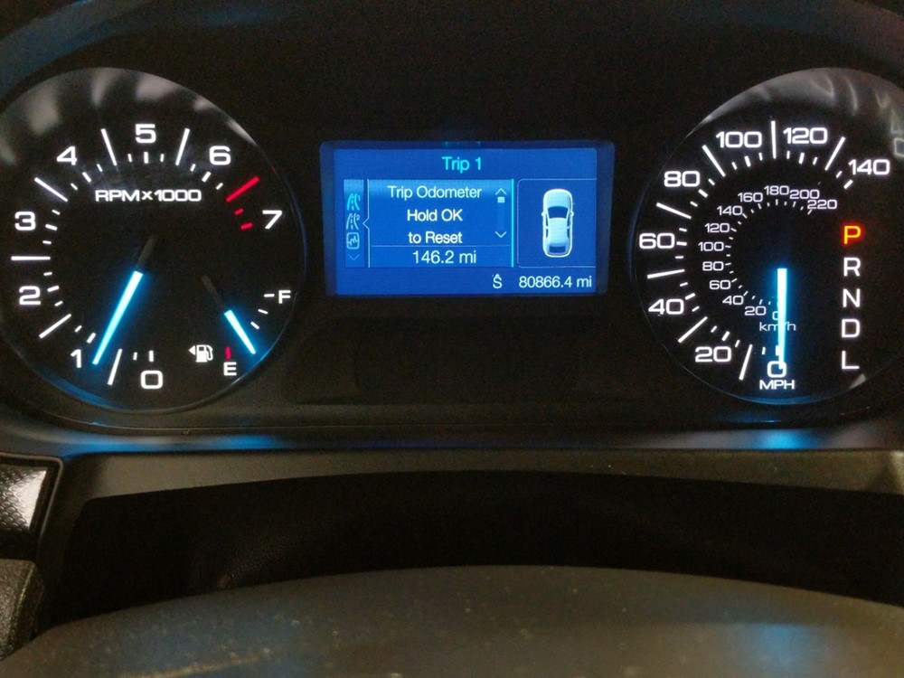 2012 Ford Edge - Odometer Close Up