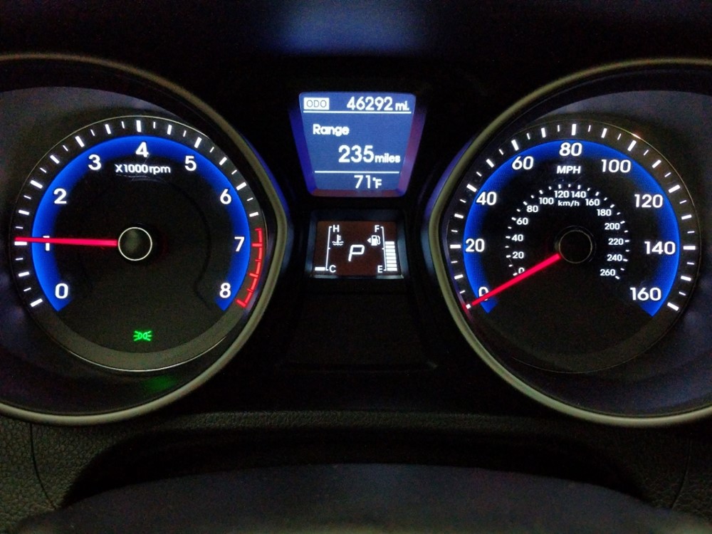 2017 Hyundai Elantra - Odometer Close Up