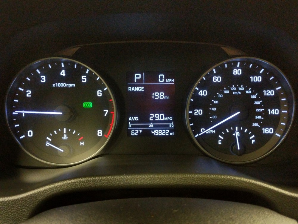 2017 Hyundai Elantra - Odometer Close Up