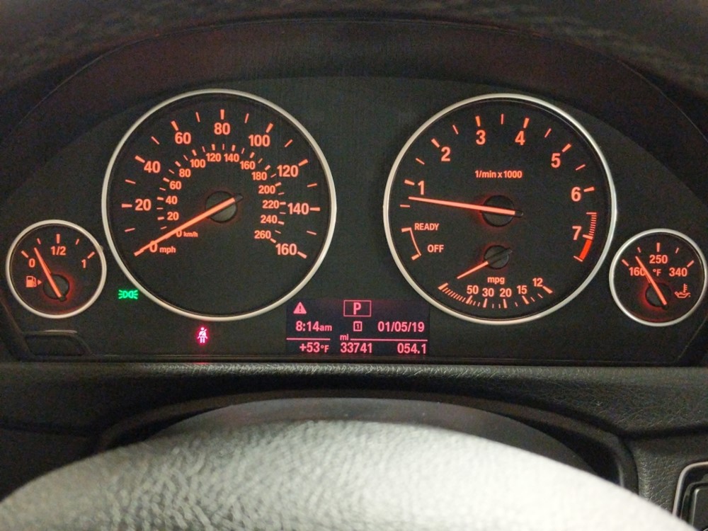 2015 BMW 328i - Odometer Close Up