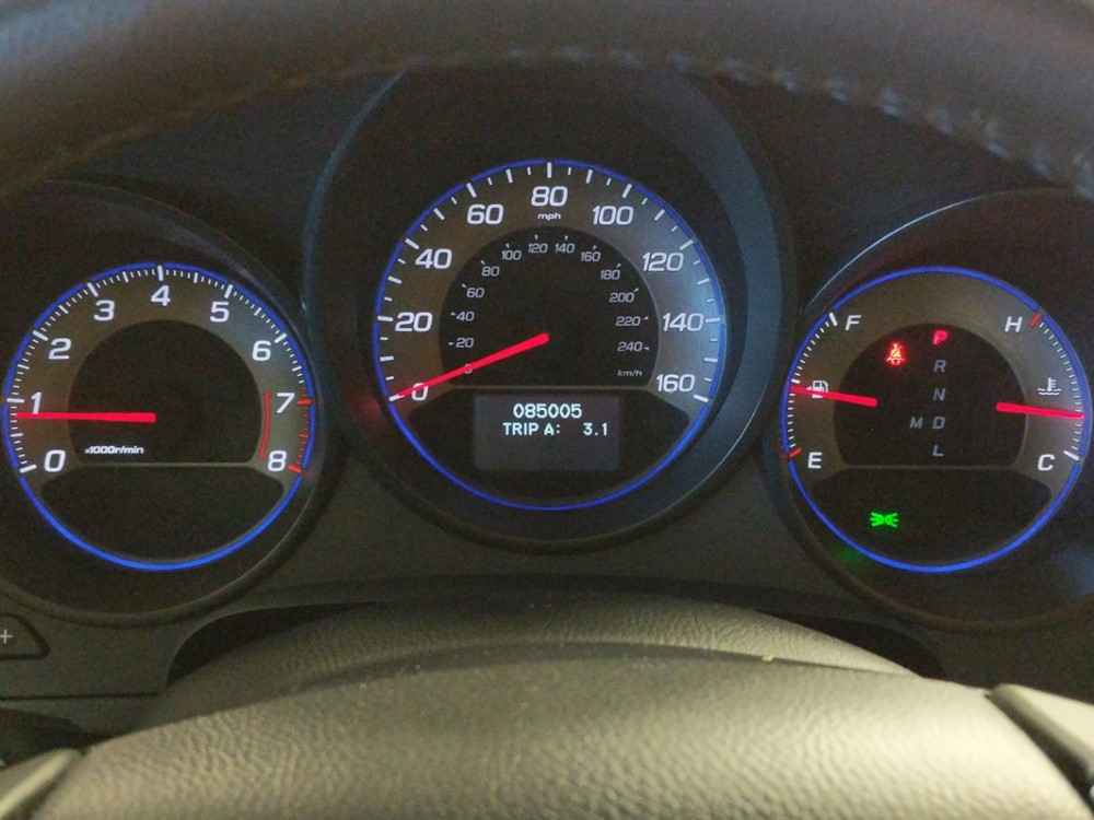 2008 Acura TL - Odometer Close Up