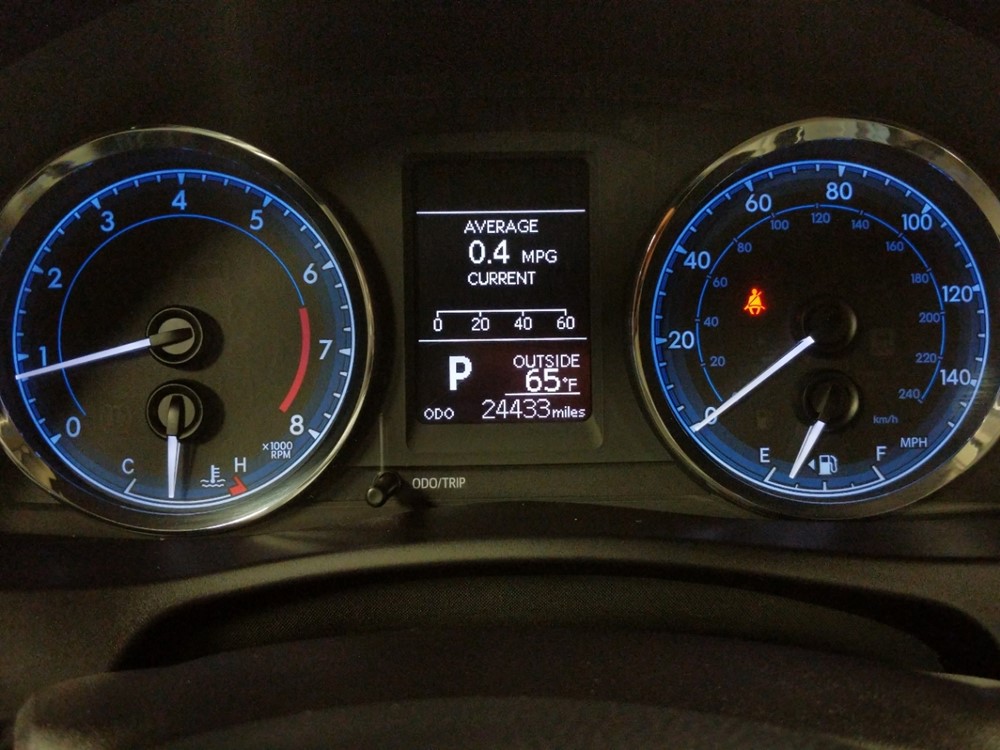 2017 Toyota Corolla - Odometer Close Up