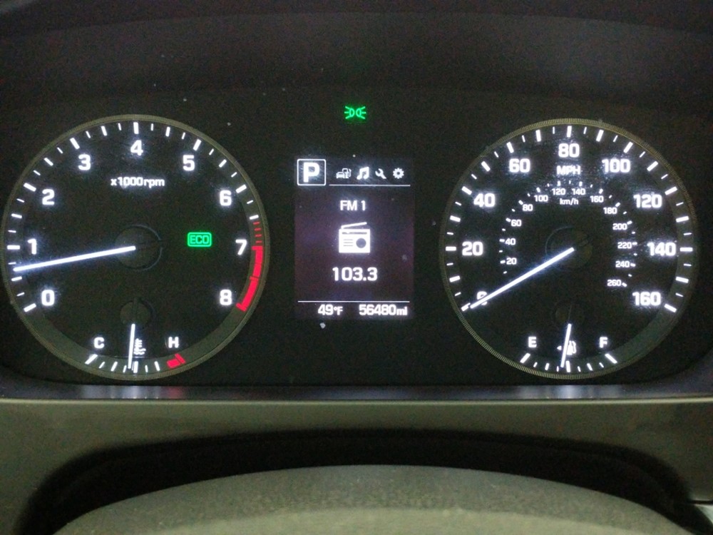 2017 Hyundai Sonata - Odometer Close Up