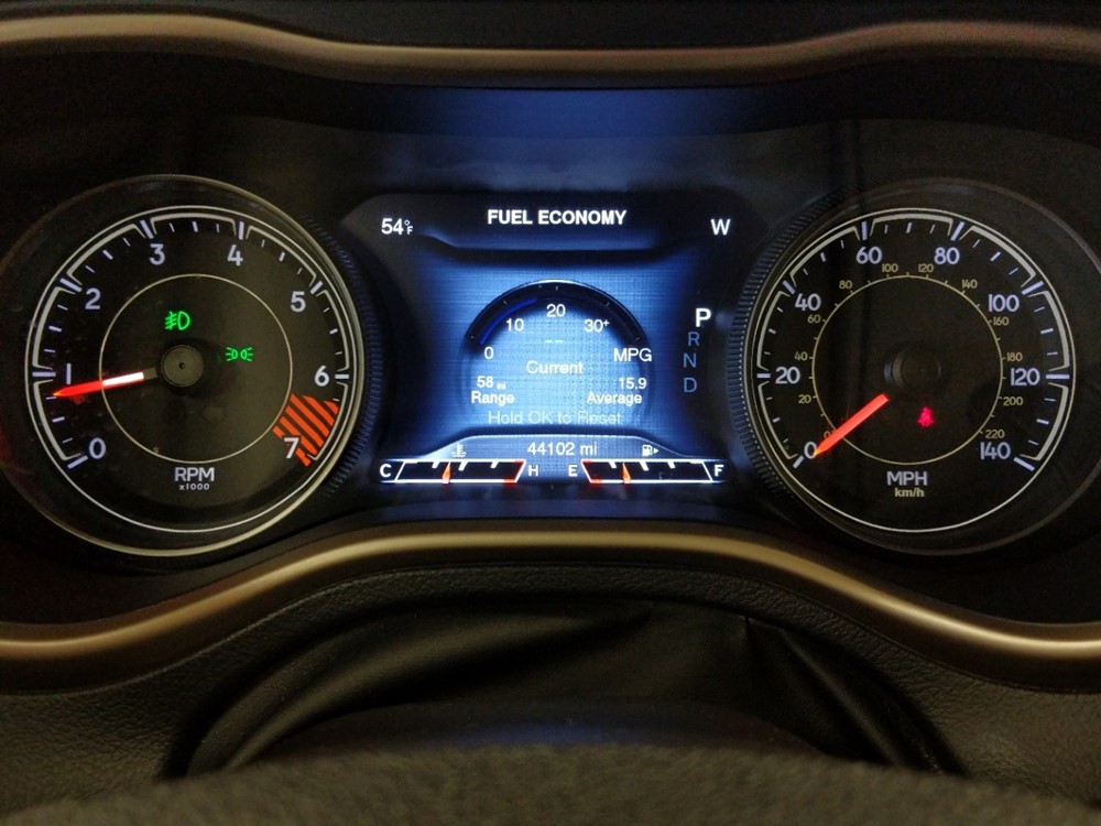 2014 Jeep Cherokee - Odometer Close Up