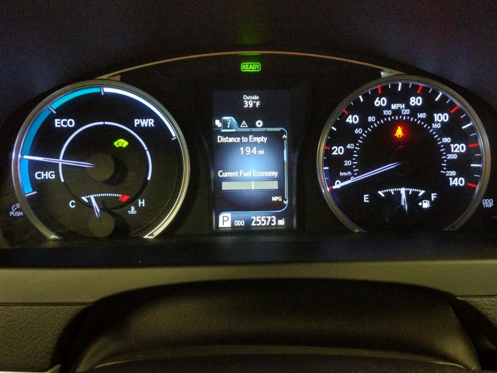 2016 Toyota Camry - Odometer Close Up
