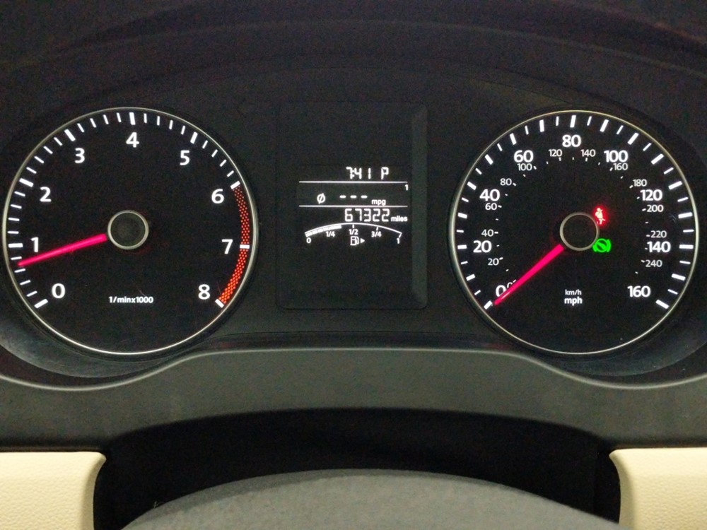 2014 Volkswagen Jetta - Odometer Close Up