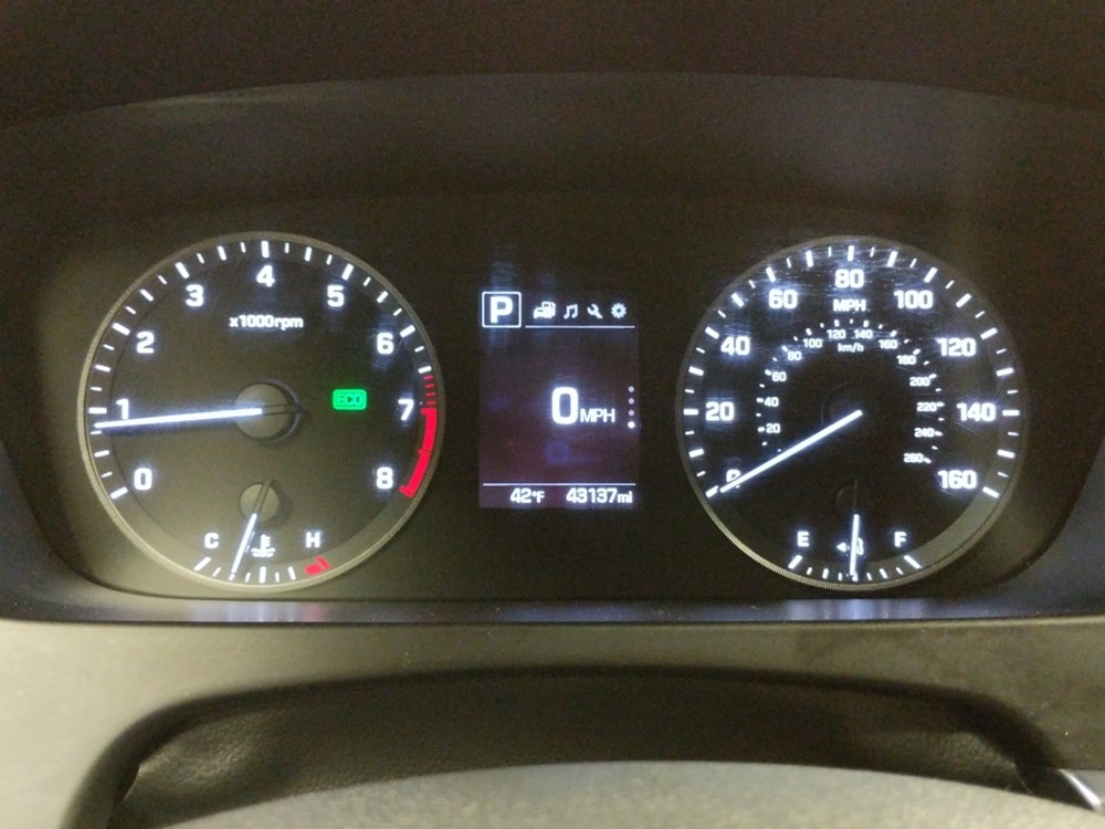 2017 Hyundai Sonata - Odometer Close Up