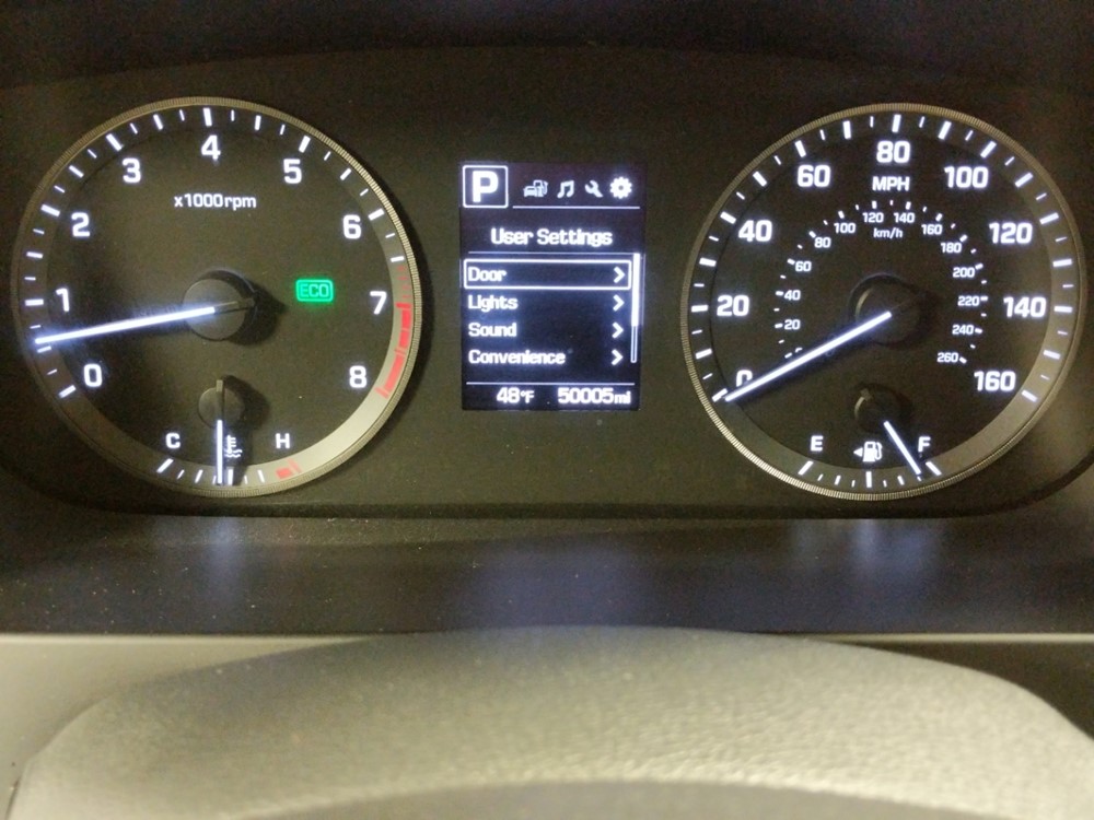 2017 Hyundai Sonata - Odometer Close Up