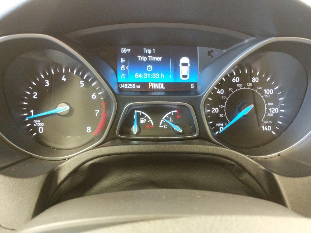 2017 Ford Focus - Odometer Close Up