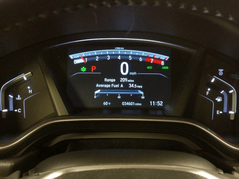 2017 Honda CR-V - Odometer Close Up