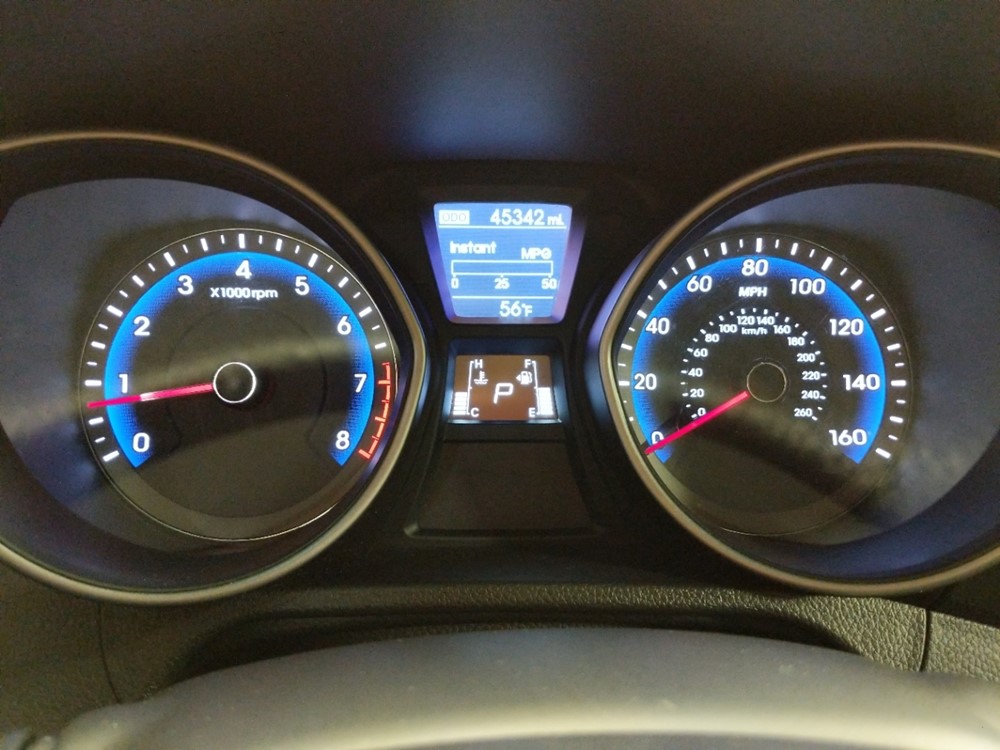 2017 Hyundai Elantra - Odometer Close Up