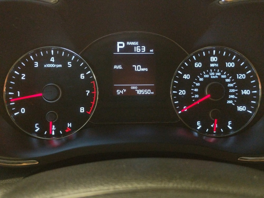 2017 Kia Forte - Odometer Close Up