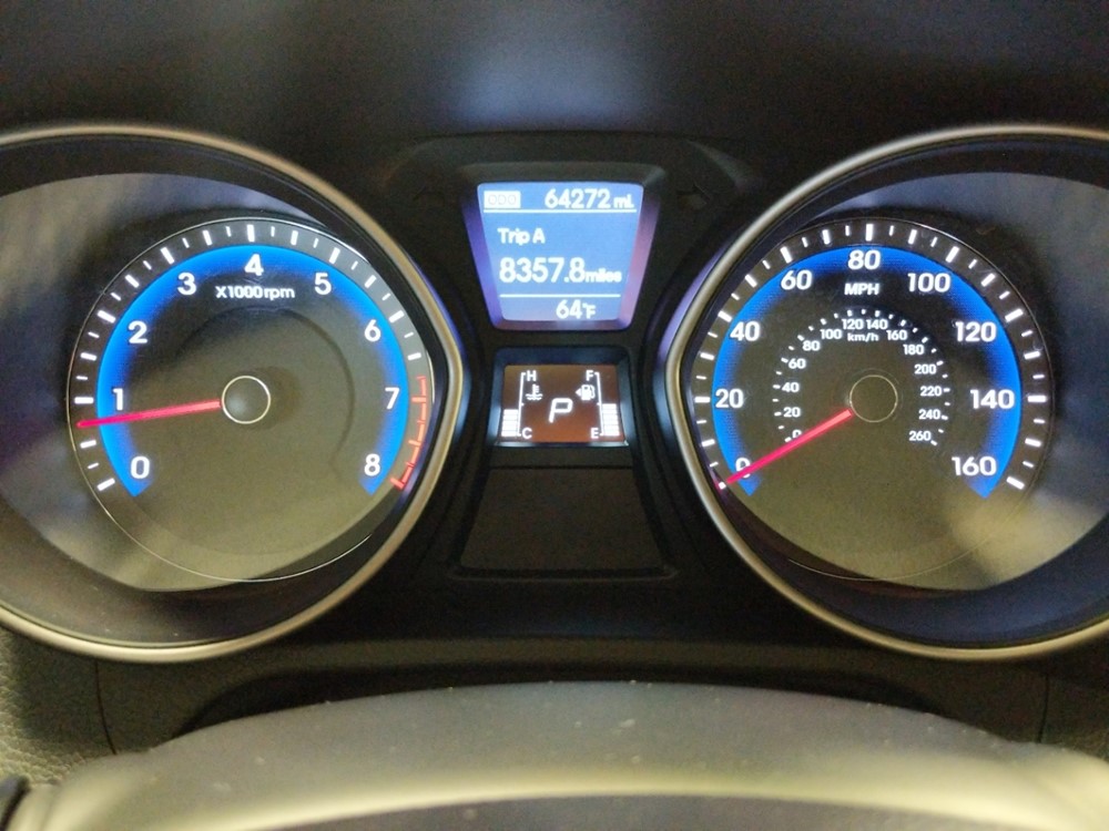 2017 Hyundai Elantra - Odometer Close Up