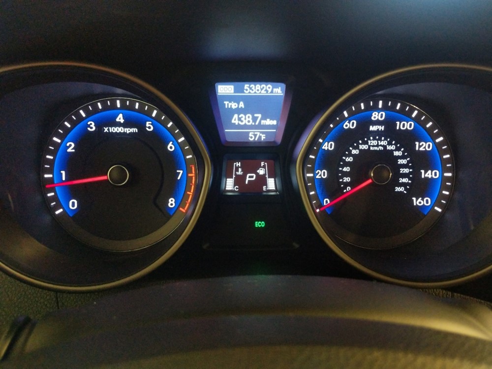 2017 Hyundai Elantra - Odometer Close Up