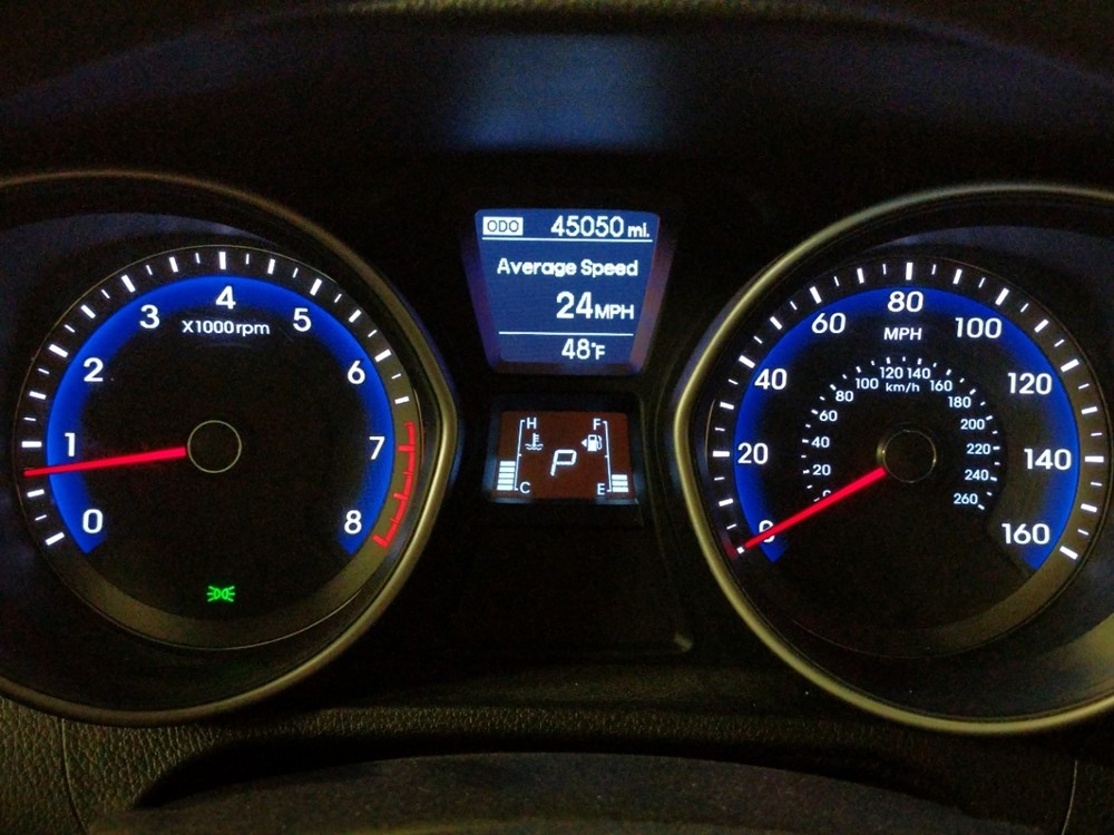 2017 Hyundai Elantra - Odometer Close Up