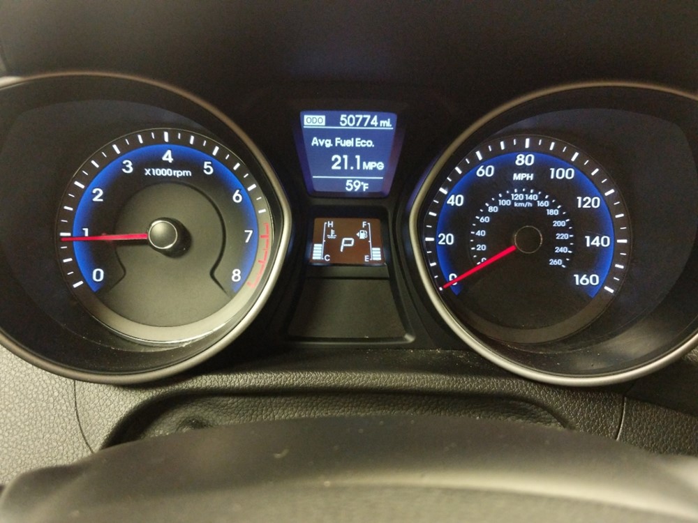 2017 Hyundai Elantra - Odometer Close Up