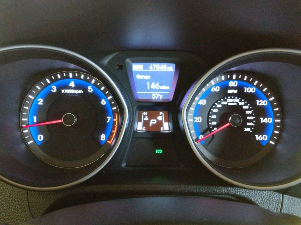 2017 Hyundai Elantra - Odometer Close Up