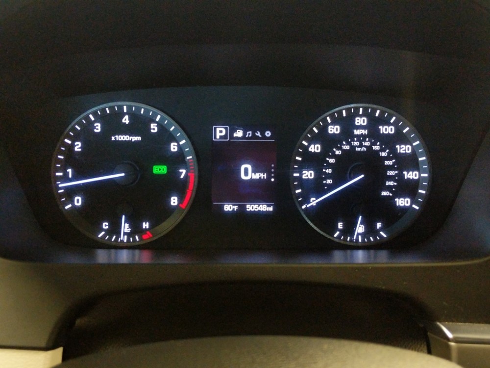 2017 Hyundai Sonata - Odometer Close Up