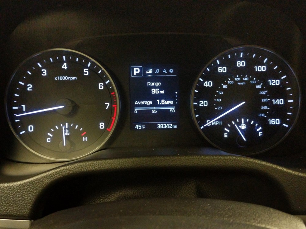 2018 Hyundai Elantra - Odometer Close Up