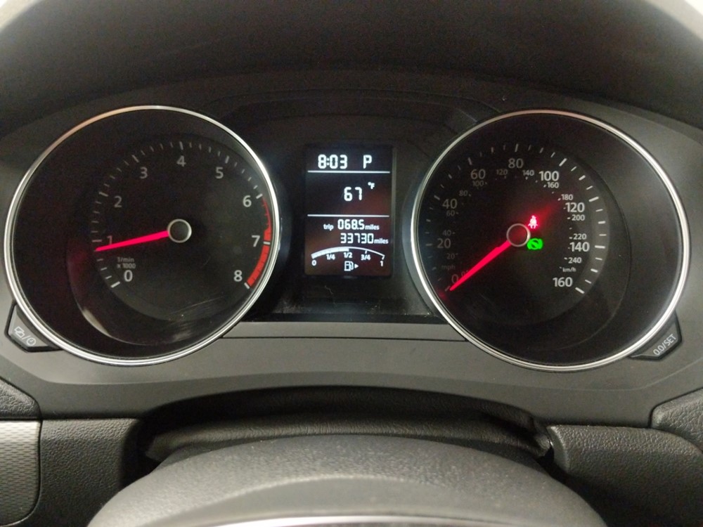 2017 Volkswagen Jetta - Odometer Close Up