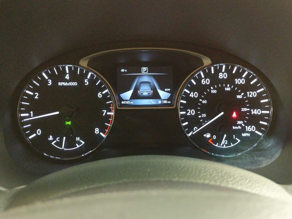 2017 Nissan Altima - Odometer Close Up
