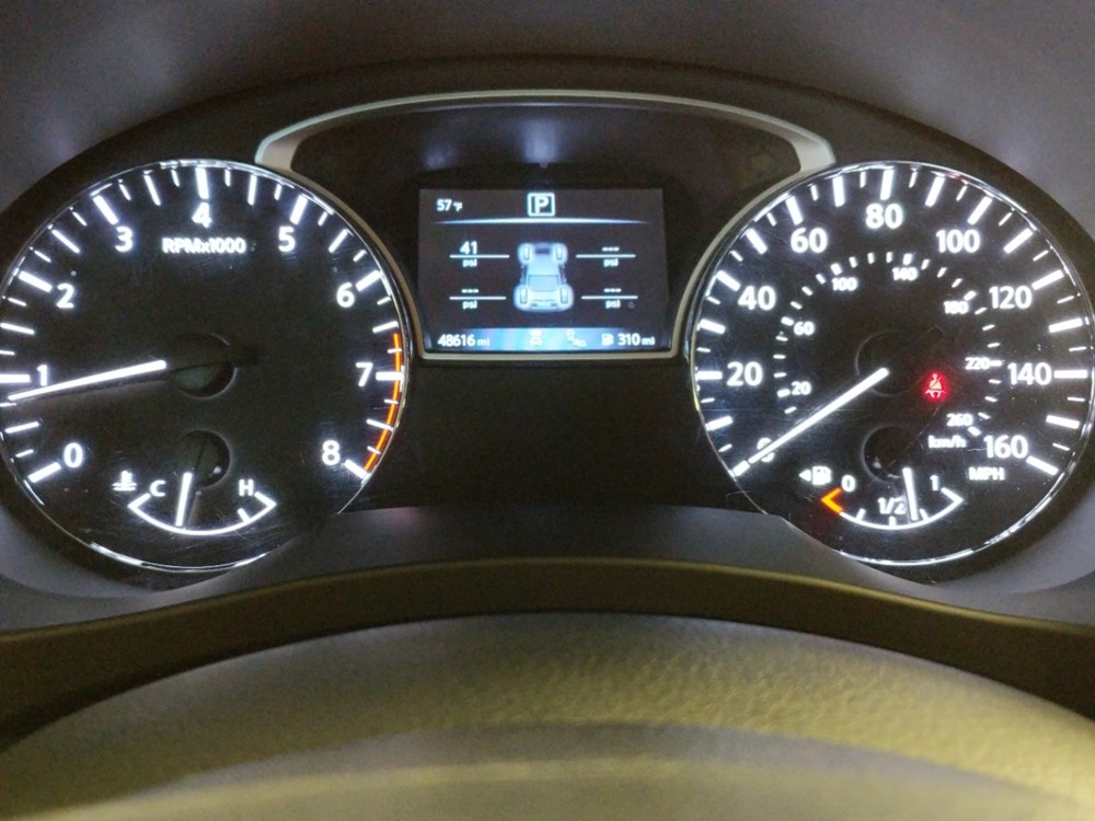 2017 Nissan Altima - Odometer Close Up