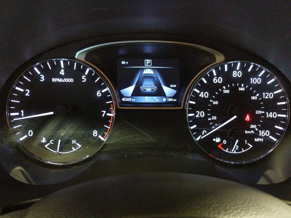 2017 Nissan Altima - Odometer Close Up