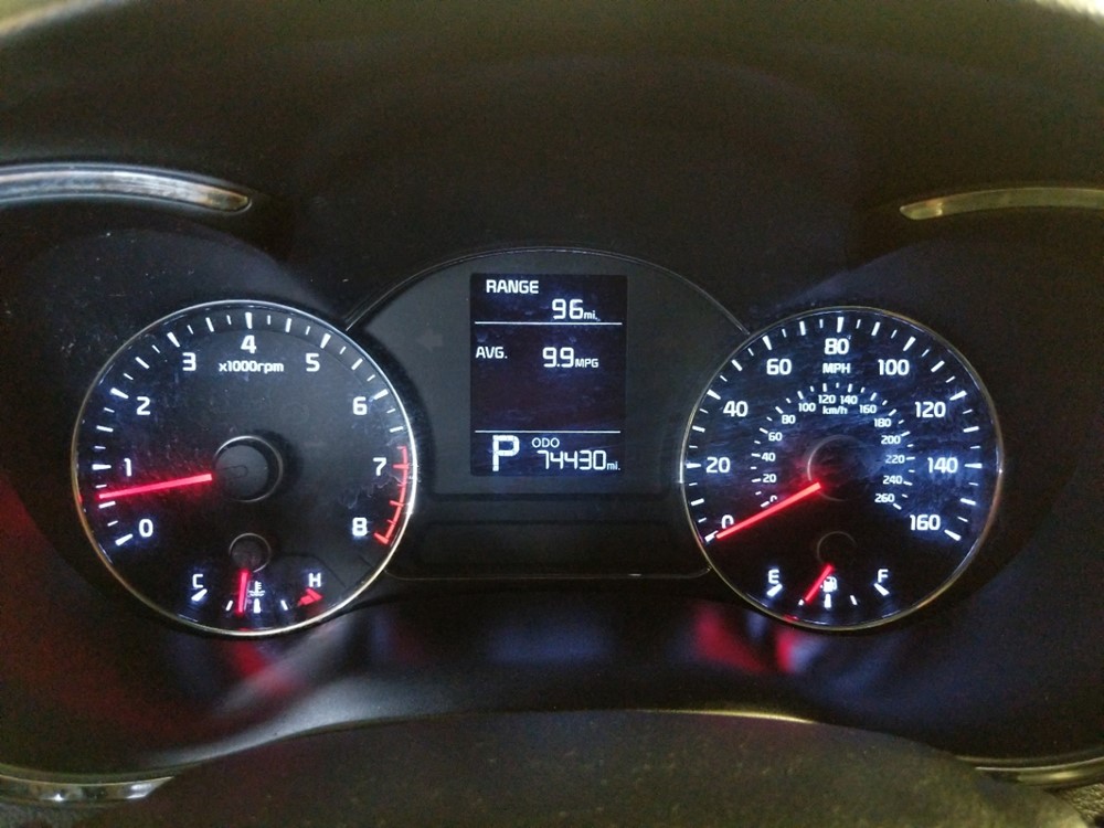2015 Kia Forte - Odometer Close Up