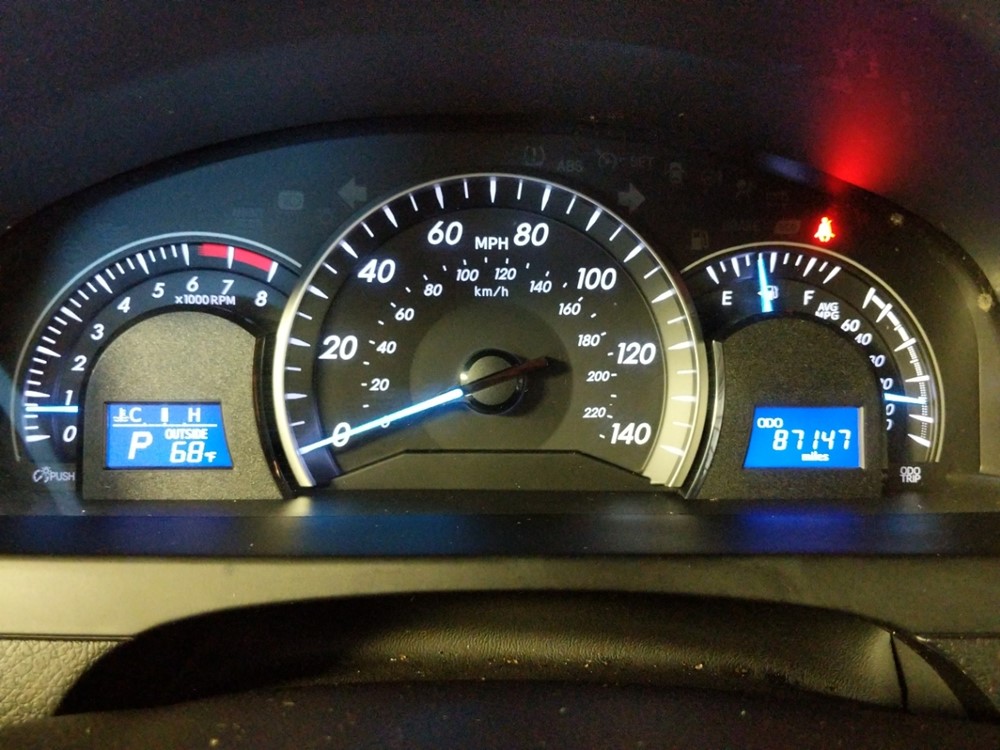 2015 Toyota Camry - Odometer Close Up