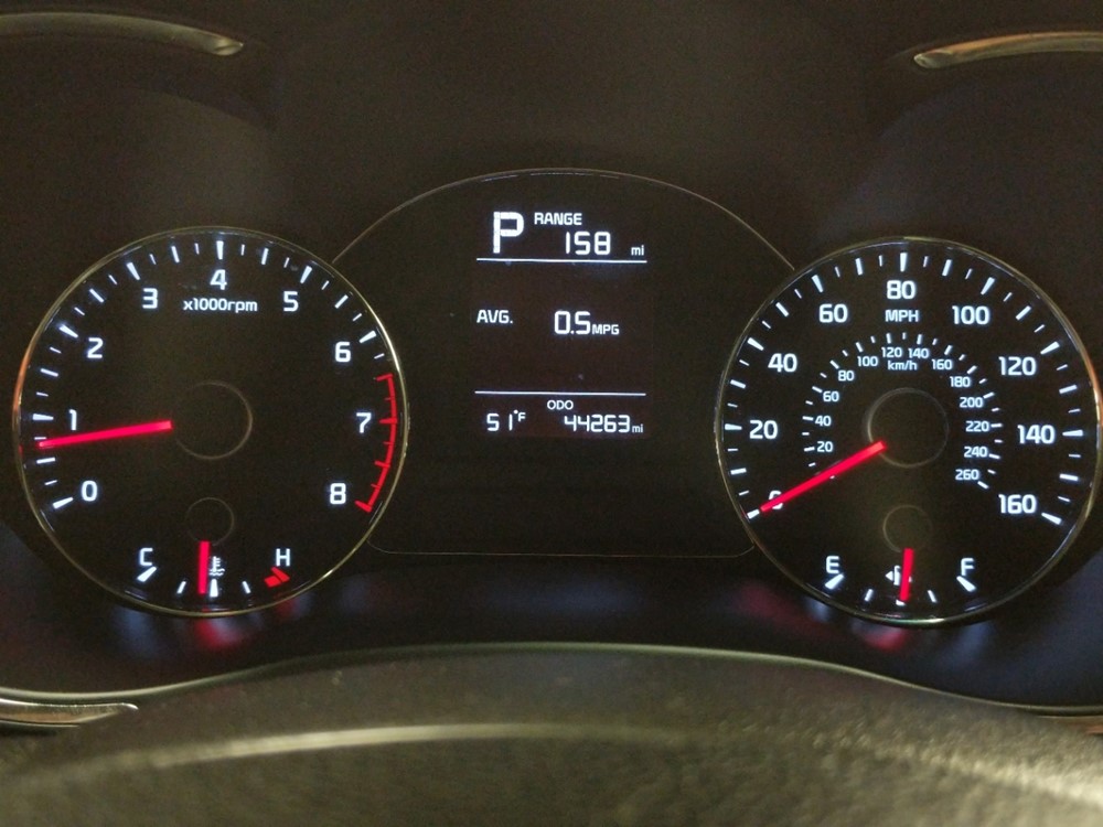 2017 Kia Forte - Odometer Close Up