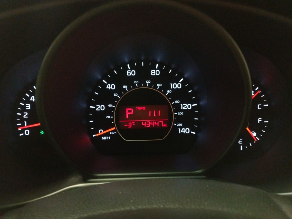 2018 Kia Soul - Odometer Close Up